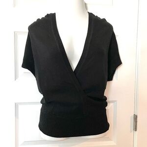 Vince Cotton Cashmere Shawl Hoodie Wrap Sweater